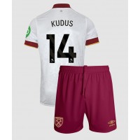 Dětský fotbalový dres West Ham United Mohammed Kudus #14 2024-25 Třetí Krátký Rukáv (+ trenýrky)